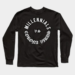 Millennials Vs Corona Virus Long Sleeve T-Shirt